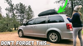 Don’t Leave Camp Without Doing This! | My Van Life Pre-Travel Checklist