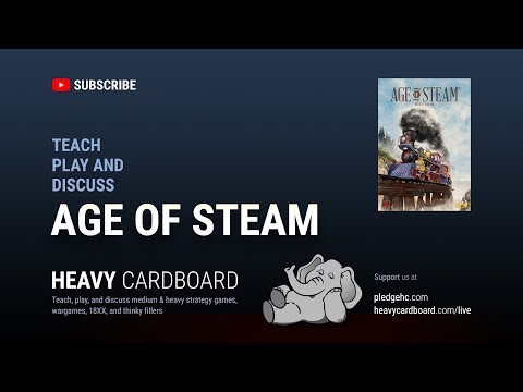 Age of Steam - Rust Belt map 4p Teaching, Play-through, & Round Table discussion by Heavy Cardboard