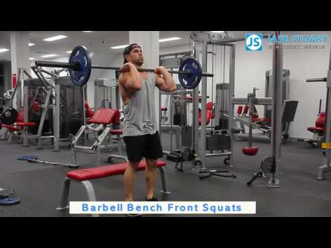 Barbell Bench Front Squats