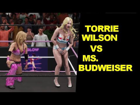 GLOW 1985 Ms. Budweiser w/Ms. Budweiser vs Torrie Wilson - Knockout Match