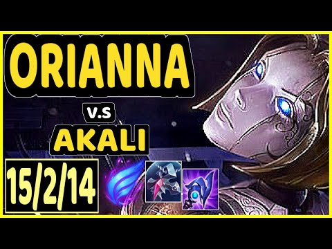 GRACE (ORIANNA) vs AKALI - 15/2/14 KDA MID CHALLENGER GAMEPLAY - KR