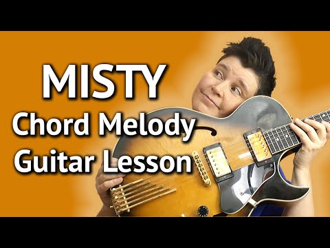 MISTY - Easy Guitar Chord Melody LESSON