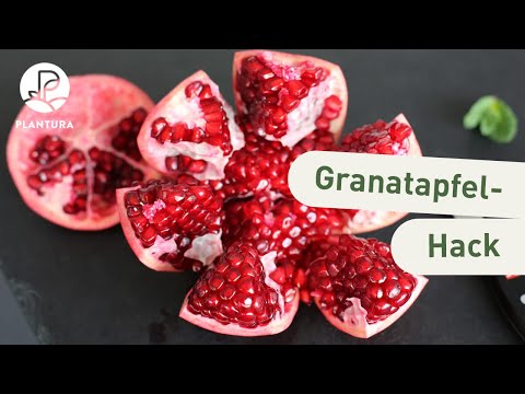 Lifehack: Granatapfel schälen, aufschneiden & entkernen (Anleitung)