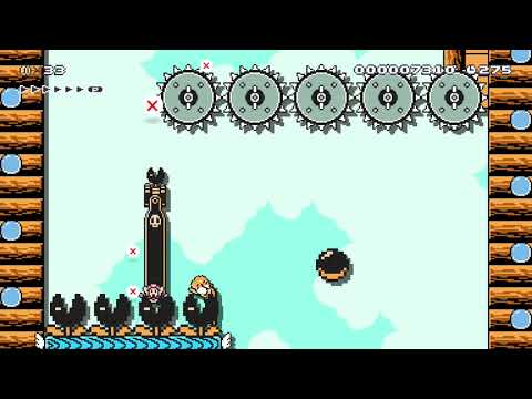 [4YMM] Freefall Fortress by Donkeymint 🍄 Super Mario Maker 2 #aew 😶 No Commentary