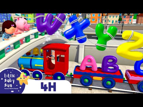 ABC Vehicles, 10 Little Dinosaurs | Four Hours of Little Baby Bum Nursery Rhymes and Songs