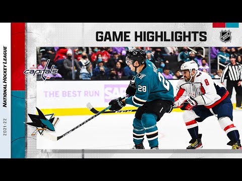 Capitals @ Sharks 11/20/21 | NHL Highlights