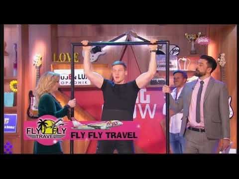 Saša Kovačević i Aleksandar Radojičić rade zgibove (Ami G Show S10)