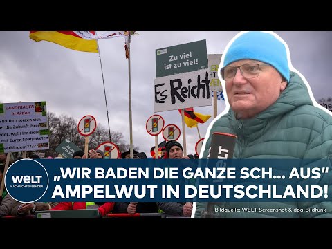 BAUERN-PROTEST: Wut und Frustration auf Ampel-Regierung bei Straßenumfrage in Berlin | Ihre Stimme