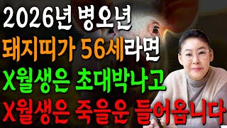 [2026년 56세 돼지띠운세] 1971년생 돼지띠가 X월에 태어났다면 2026년 누워만 있어도 대박납니다! 금전,귀인,문서운 모두 펑펑 터진다!! 1971년생 56세 돼지띠운세