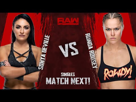 WWE 2K19 Universe Mode  - Raw - Sonya Deville v Ronda Rousey