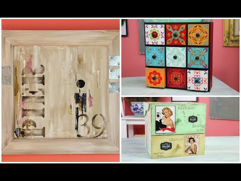 ManosalaObraTv Programa 47 - Mixed Media - Imitacion Mayolicas - Caja Retro