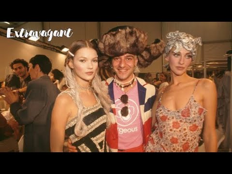 John Galliano & Super Models Backstage #JohnGalliano #Backstage #SuperModels