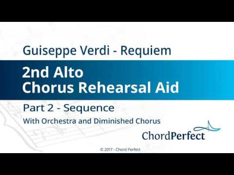 Verdi's Requiem Part 2 - Sequence - 2nd Alto Chorus Rehearsal Aid