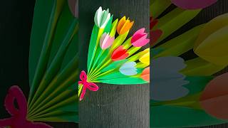 Download lagu DIY Tulip paper flower bouquet for Mother’s day | paper flower bouquet for mom | flower gift for mom mp3
