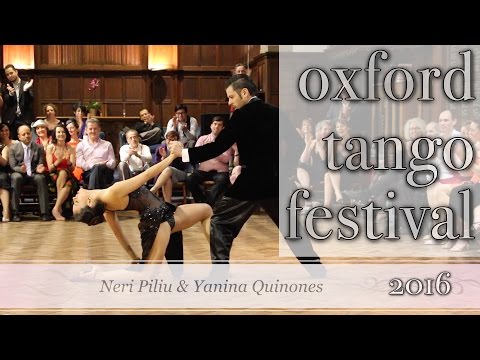  Neri Piliu  and  Yanina Quiñones  are  dancing  at  Oxford Tango Festival  in  2016