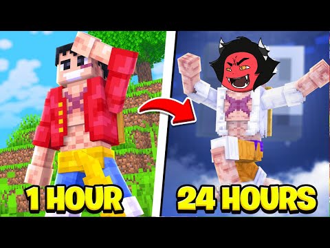 I Spent 24 hours Straight In One Piece Minecraft