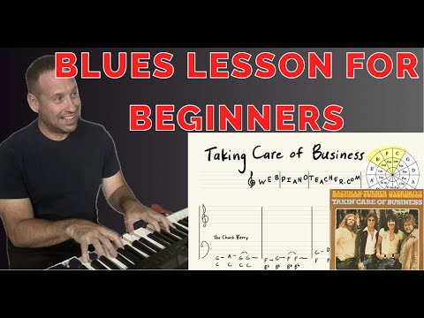 Piano Blues Licks And Tricks 🎹 | Beginner - Advanced Lesson | Taking Care Of Business Bachman Turner