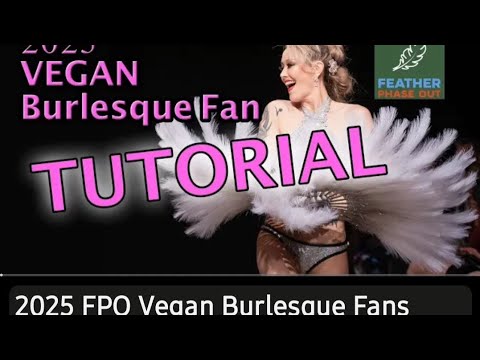 Faux Feather Burlesque Fans