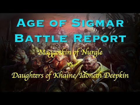 Age of Sigmar Close Quarters Battle Report: Nurgle vs Daughters of Khaine/Idoneth (Open Play)