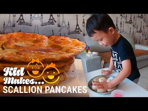小孩也能做的脆皮蔥油餅 (Crispy Scallion Pancakes Even a Kid Can Make)