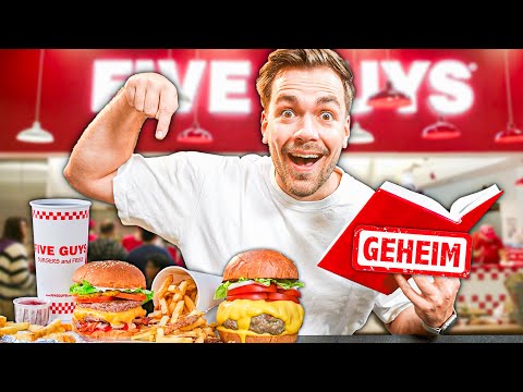 Ich teste das GEHEIME MENÜ bei Five Guys 🤤🍔
