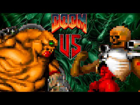 Mancubus vs Revenant - DOOM Classic : Versus Battle : Monster Infighting - Retro Deadly Arena