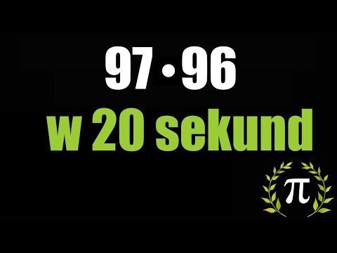 TRICK 1: Błyskawiczne MNOŻENIE w pamięci liczb dwucyfrowych (97 i 96)