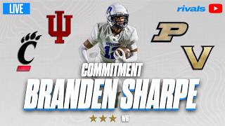 Branden Sharpe LIVE COMMITMENT | Elite WR Chooses Between Indiana, Vanderbilt, Purdue and Cincinnati