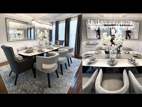 EXTREME DINING ROOM MAKEOVER | DIY LUXE Wall Decor On A Budget | aesthetic room transformation Video