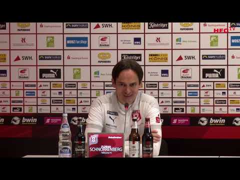 37. Spieltag 2020/21: Hallescher FC - SV Wehen Wiesbaden | Pressekonferenz nach dem Spiel