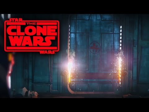 Who Was Cutting Down The Door in The Clone Wars Season 7 Episode 11 Ending?
