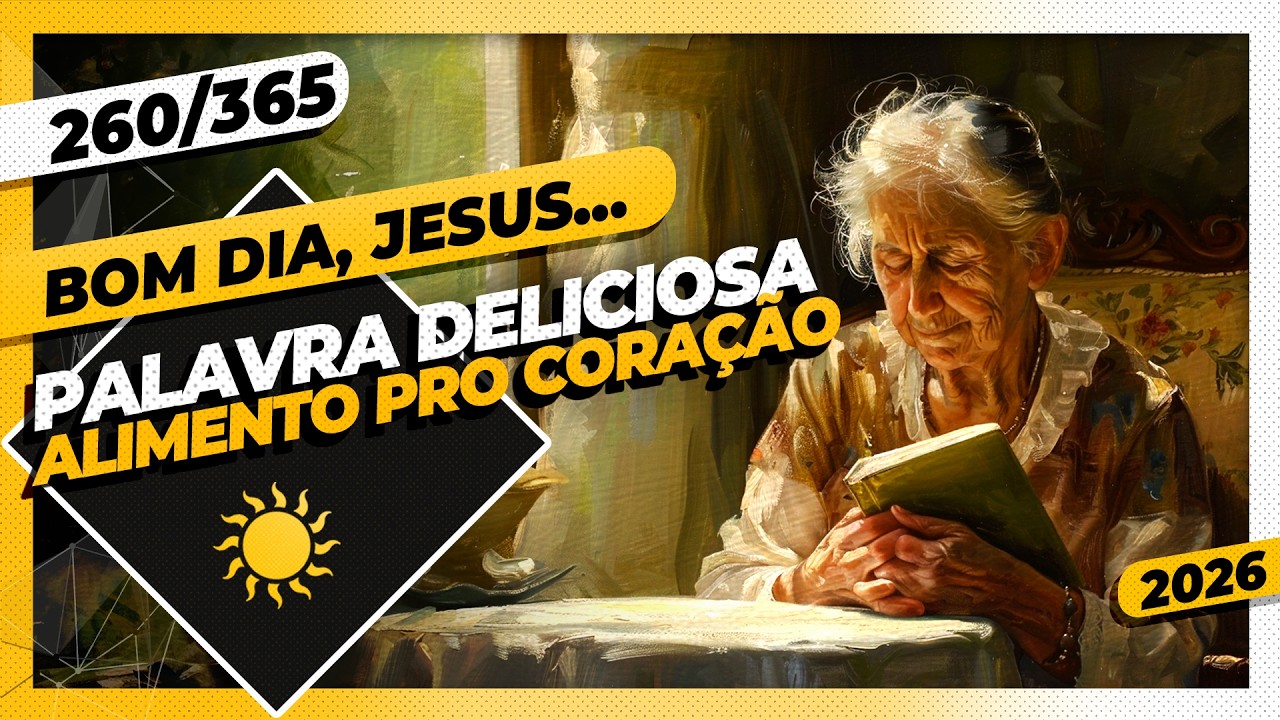 PALAVRA DELICIOSA: ALIMENTO PRO CORAÇÃO - Bom dia, Jesus! 260/365 (2026)