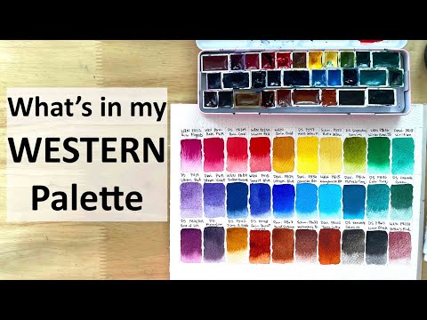 Swatching My Western Palette - Daniel Smith, W&N, Da Vinci, Schmincke