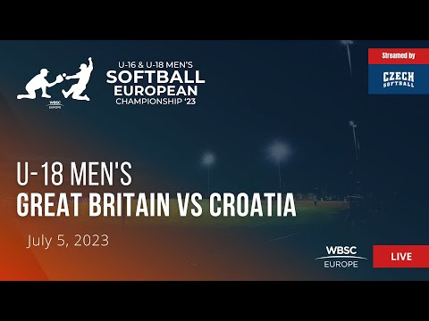 10 U-18 Men's Softball European Championship: Great Britain VS Croatia