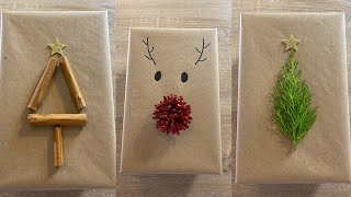 Ideas fáciles y rápidas para envolver regalos navideños