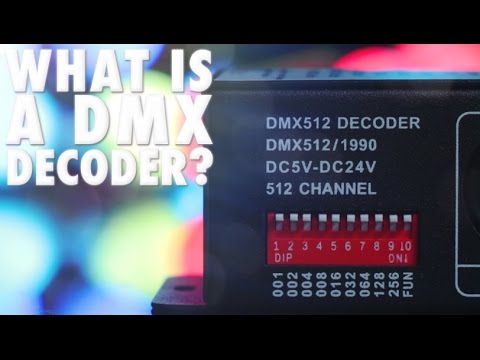 Part of a video titled How to Use a DMX Decoder for LED Lighting - YouTube