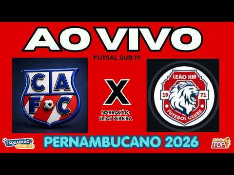 ⚽🔥 ATLÉTICO DE CAMUTANGA x LEÃO XIII DE GOIANA – CAMPEONATO PERNAMBUCANO SUB-17 DE FUTSAL! 🔥⚽