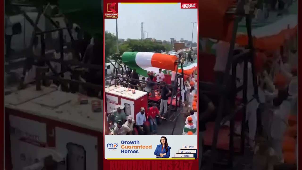 அசத்தும் மூவர்ணக் கொடி Tricolor | Flag | Independence Day | Kumudam News #shorts