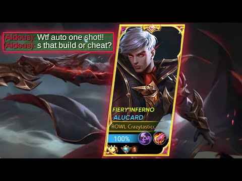 NEW FIERY INFERNO ALUCARD IS TOO OVERPOWERED!!😱| ENEMY THINK I USE CHEAT! | DAMAGE HACK! | MLBB