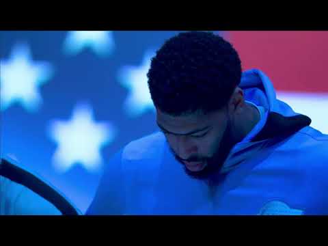 The Lakers and Spurs Lock Arms During the National Anthem | January 7, 2021