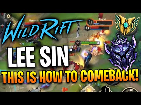 Lee sin (I TRY TO TROLL IN EARLY )THIS HOW TO COMEBACK!(INSANE COMBO!) - WILD RIFT