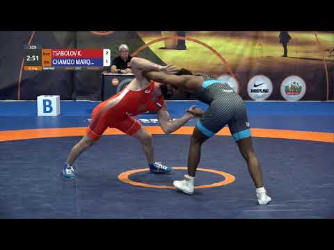 1/2 FS - 74 kg: K. TSABOLOV (RUS) v. F. CHAMIZO MARQ (ITA)