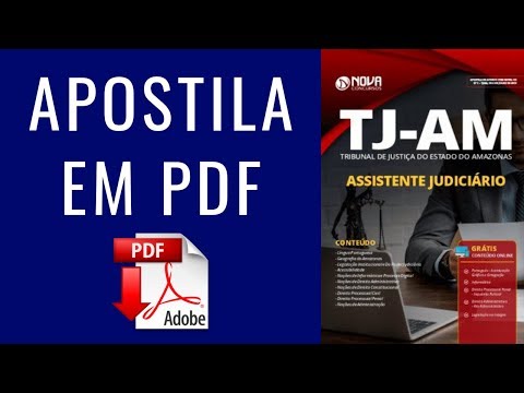 CONCURSO TJ-AM 2019: como baixar Apostila TJ-AM Assistente Judiciário Grátis