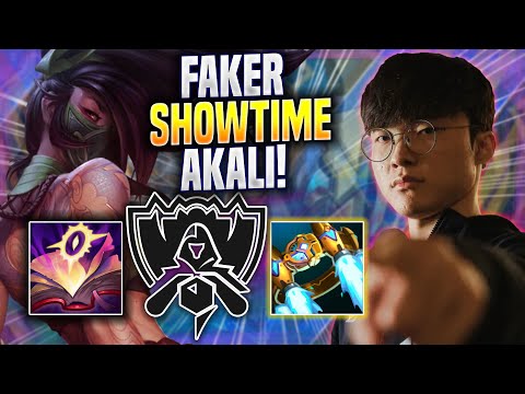 FAKER SHOWTIME WITH AKALI! - T1 Faker Plays Akali MID vs Syndra! | Bootcamp 2022