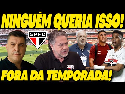 NOTÍCIA PRA TORCIDA DO SÃO PAULO FICAR VERMELHA DE RAIVA! JOGADOR CONFIRMADO FORA DA TEMPORADA!