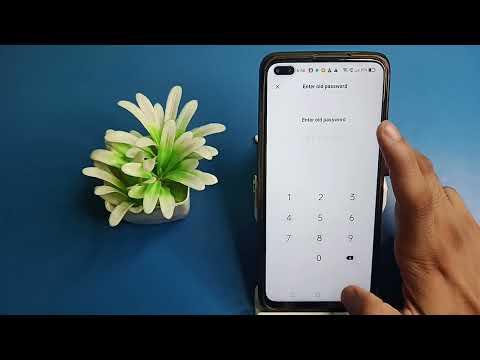 how to set screen lock, in realme x50 pro mobile