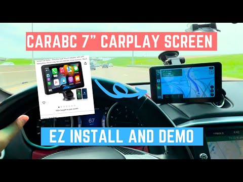 Don't Have CarPlay? Carabc 7” Wireless CarPlay / Android Auto Screen Setup and Demo