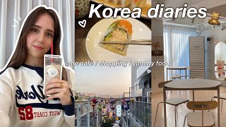 Hongdae vlog 🧸💌 viral bear café, Korean sushi, shopping at Edae, vegan food // Korea Diaries