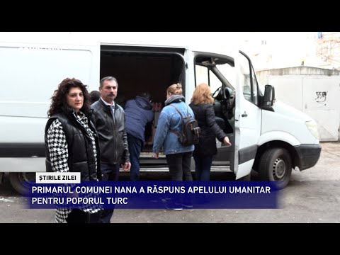CANAL SUD / PRIMARUL COMUNEI NANA A RĂSPUNS APELULUI UMANITAR PENTRU POPORUL TURC