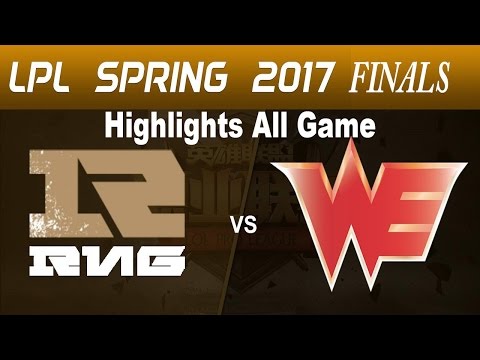 RNG vs WE || Highlights All Game || LPL Spring Finals 2017 || Royal Never Give Up vs Team WE